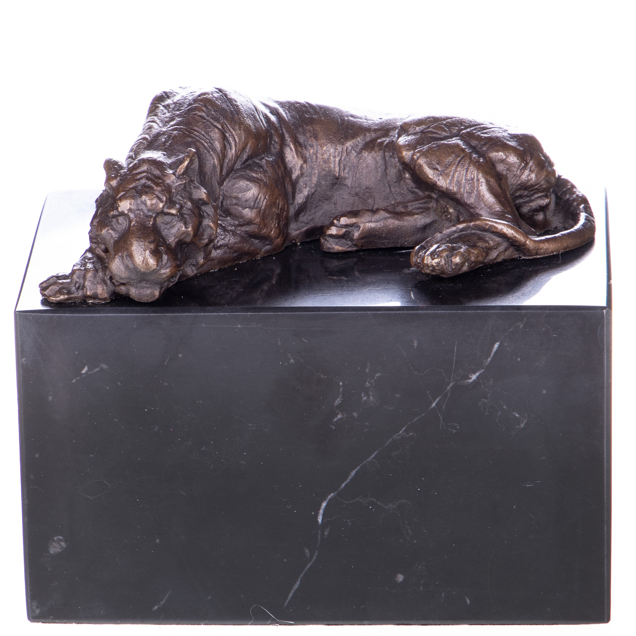 Tigris - bronz szobor képe